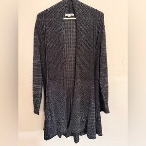 Studio Works Charcoal Open-Front Cardigan